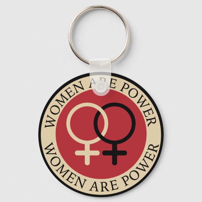 Women Are Power, International Women's Day Keychain (Front)