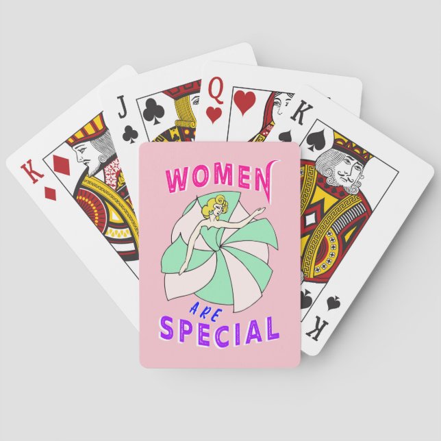 Women Are Special Feminism Playing Cards (Back)