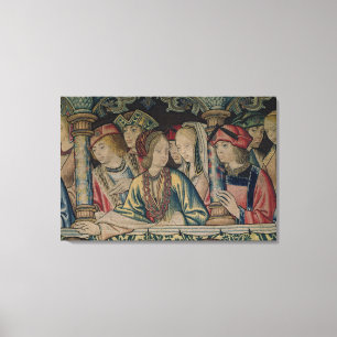 Women at the court of David Canvas Print