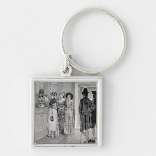 Women at the Polls in New Jersey Keychain