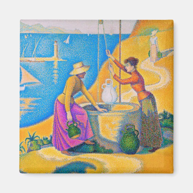 Women at the Well, Signac Magnet (Front)