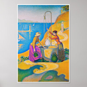 Women at the Well, Signac Poster