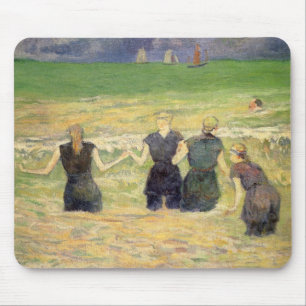 Women Bathing Dieppe by Paul Gauguin Mouse Pad