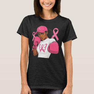 Women Black African American Fight Breast Cancer T-Shirt