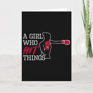 Women Boxing Kickboxing Gloves Ladies Girls Gift Card