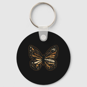 Women Butterfly Black History Month Men Women Girl Keychain