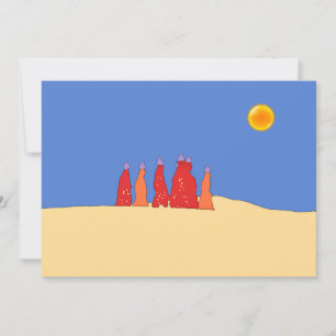 Women carrying water in Thar desert - Rajasthan Invitation