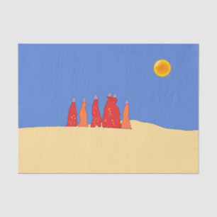 Women carrying water in Thar desert - Rajasthan Tissue Paper