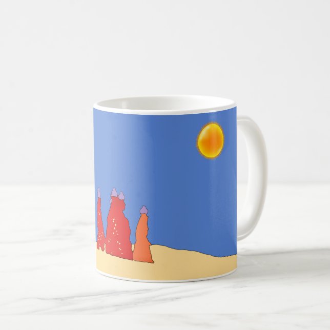 Women carrying water in the Thar desert - India Coffee Mug (Front Right)