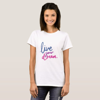 women casual white fell free quote t-shirt