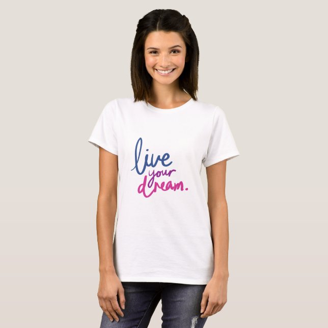 women casual white fell free quote t-shirt (Devant entier)