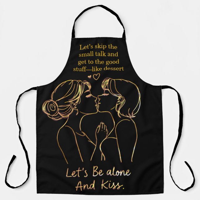 Women celebrating love in BBQ aprons (Front)