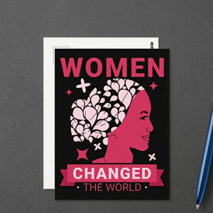 Women Changed The World Feminist Postcard