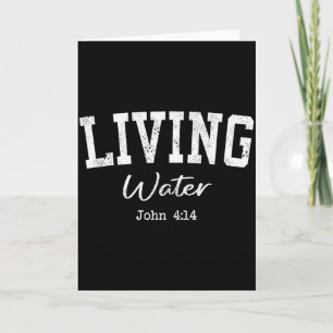 Women Christian Shirts Living Water Bible Worship Card