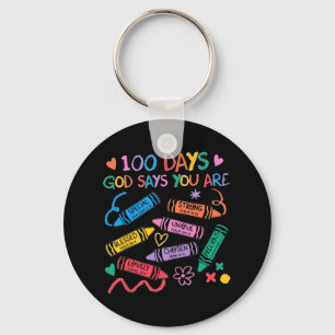 Women Christian Teacher Bible Verse 100 Days God S Keychain