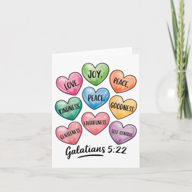 Women Christian Valentine Galatians Conversation H Card (Front)