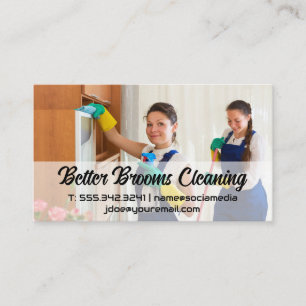 Women Cleaning Household Business Card