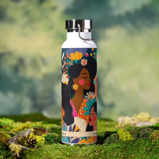 Women Colourful Artistic Spring Water Bottle (Outdoor)