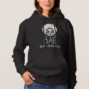Women Cute African American Women Bae Best Auntie Hoodie