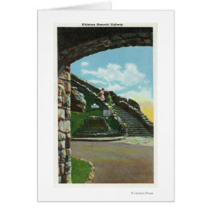 Women Descending Stairway from Summit
