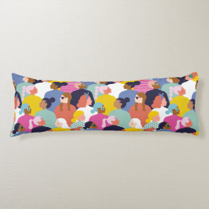 Women Diversity - Women of Various Race Body Pillow