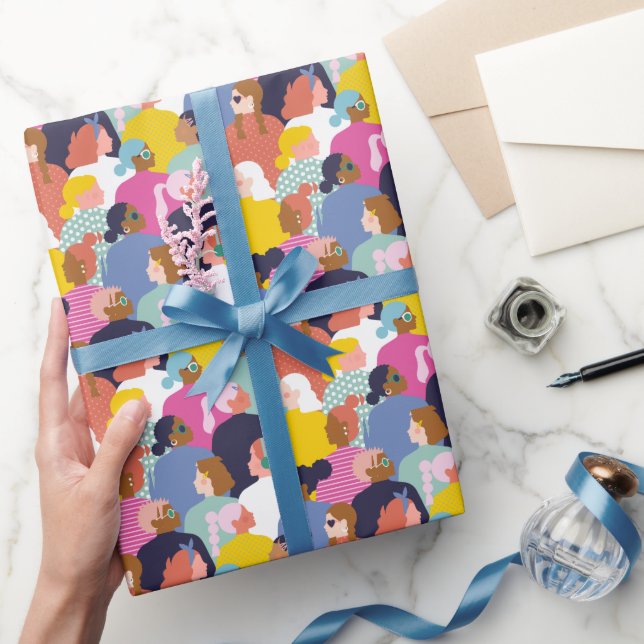 Women Diversity - Women of Various Race Wrapping Paper (Gifting)