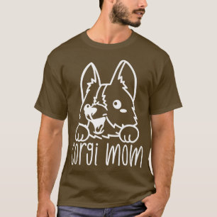 Women Dog Puppy Mom Welsh Corgi Owner Lover Paw Wo T-Shirt