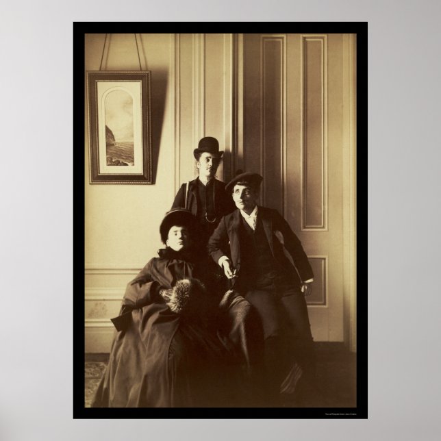 Women Dressed as Men 1895 Poster (Front)