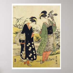 Women Dressed asFalconers Poster