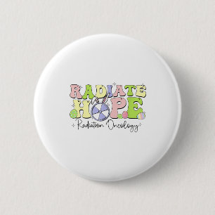 Women Easter Radiation Oncology Retro Radiology Bu 2 Inch Round Button