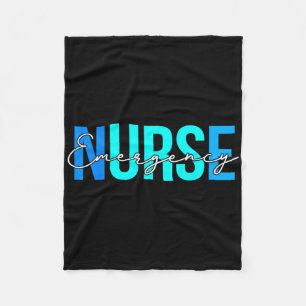 Women Emergency Nurse Gifts For Womens Nursing App Fleece Blanket