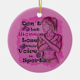 Women empowerment. Women speak for themselves Ceramic Ornament