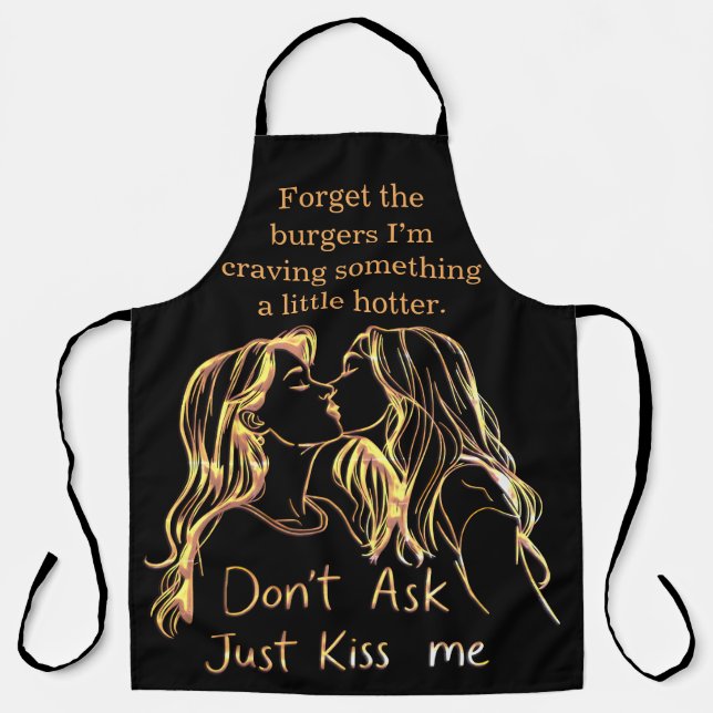 Women enjoying a playful BBQ moment Apron (Front)