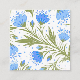 Women fabric design  square business card