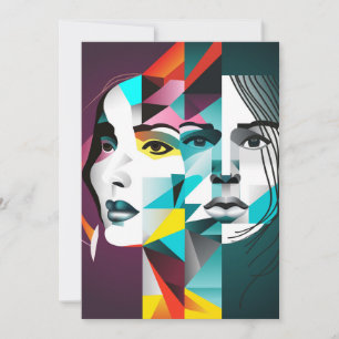 Women face holiday card