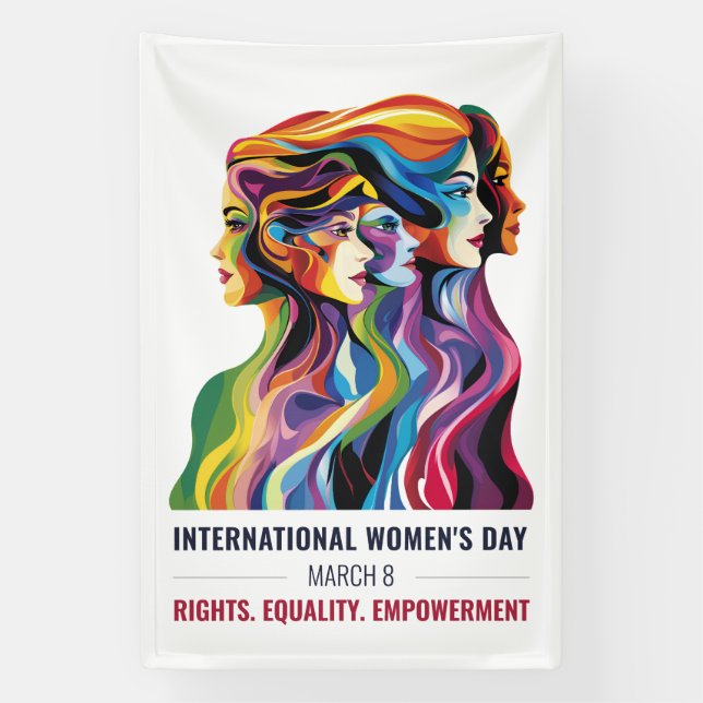 Women Faces Art | International Women's Day | IWD Banner (Vertical)