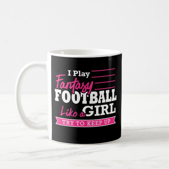 Women Fantasy Football Team Coffee Mug (Left)