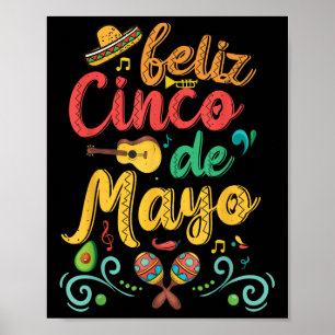 Women Feliz Cinco De Mayo Fiesta Mexican Party 5 D Poster