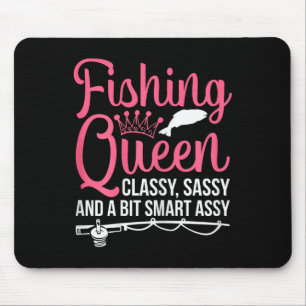Women Fishing For Girls Fish B Fishing Mouse Pad