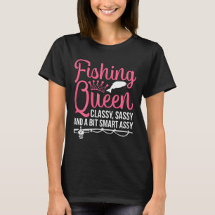 Women Fishing For Girls Fish B Fishing T-Shirt
