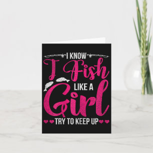 Women Fishing Shirt For Girls Fish B Fishing Card