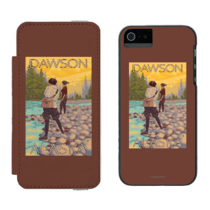 Women Fly Fishing - Dawson, Alaska Incipio Watson™ iPhone 5 Wallet Case