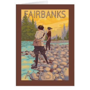 Women Fly Fishing - Fairbanks, Alaska