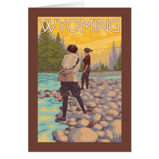 Women Fly Fishing - Wyoming (Front)