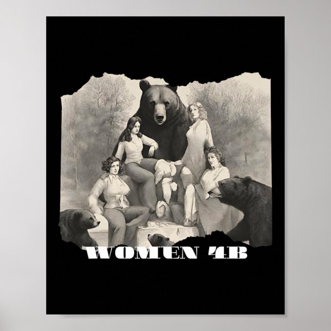 Women For Bears 4b Movement Feminist Empowering Ar Poster (Front)