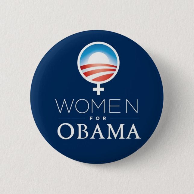 Women_for_Obama_Button 2 Inch Round Button (Front)