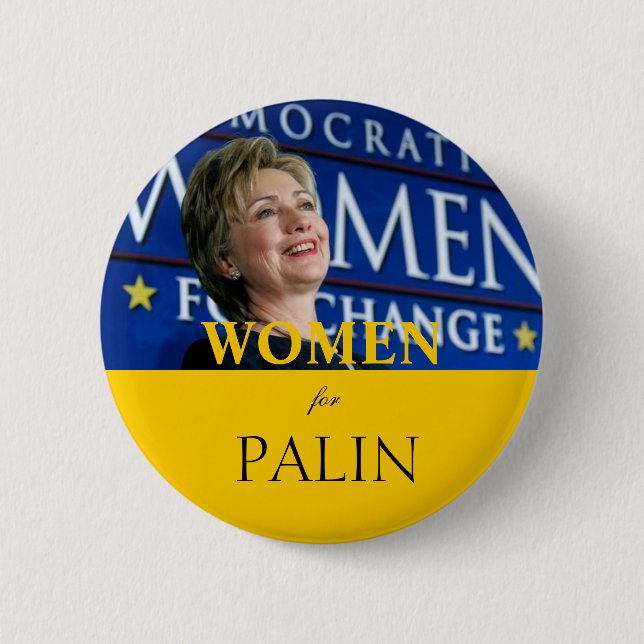 Women for Palin 2 Inch Round Button (Front)
