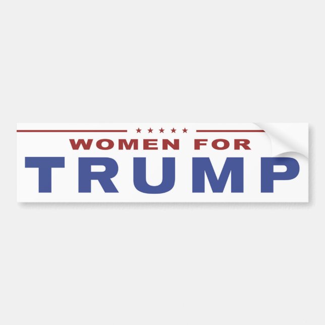 Women for Trump 2016 Bumper Sticker (Front)
