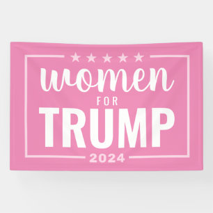 Women for Trump - 2024 pink design Banner