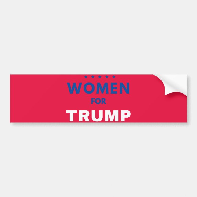 Women For Trump Bumper Sticker (Front)
